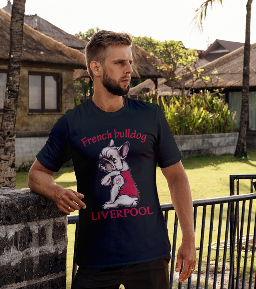 French Bulldog Liverpool Football T-Shirt