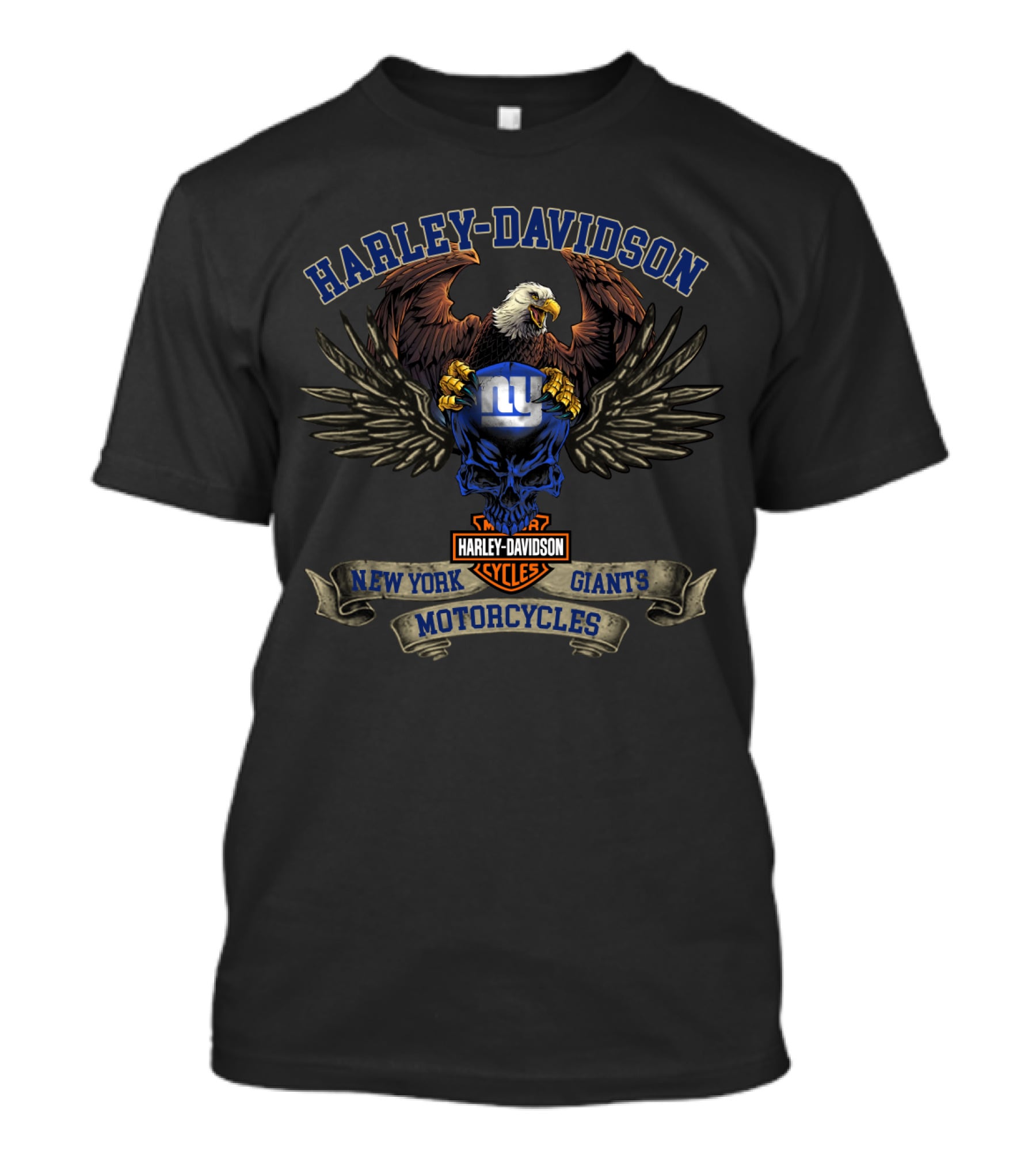 Harley Davidson New York Giants Motorcycles T-Shirt