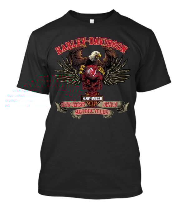 Harley Davidson New Jersey Devils Motorcycles T-Shirt