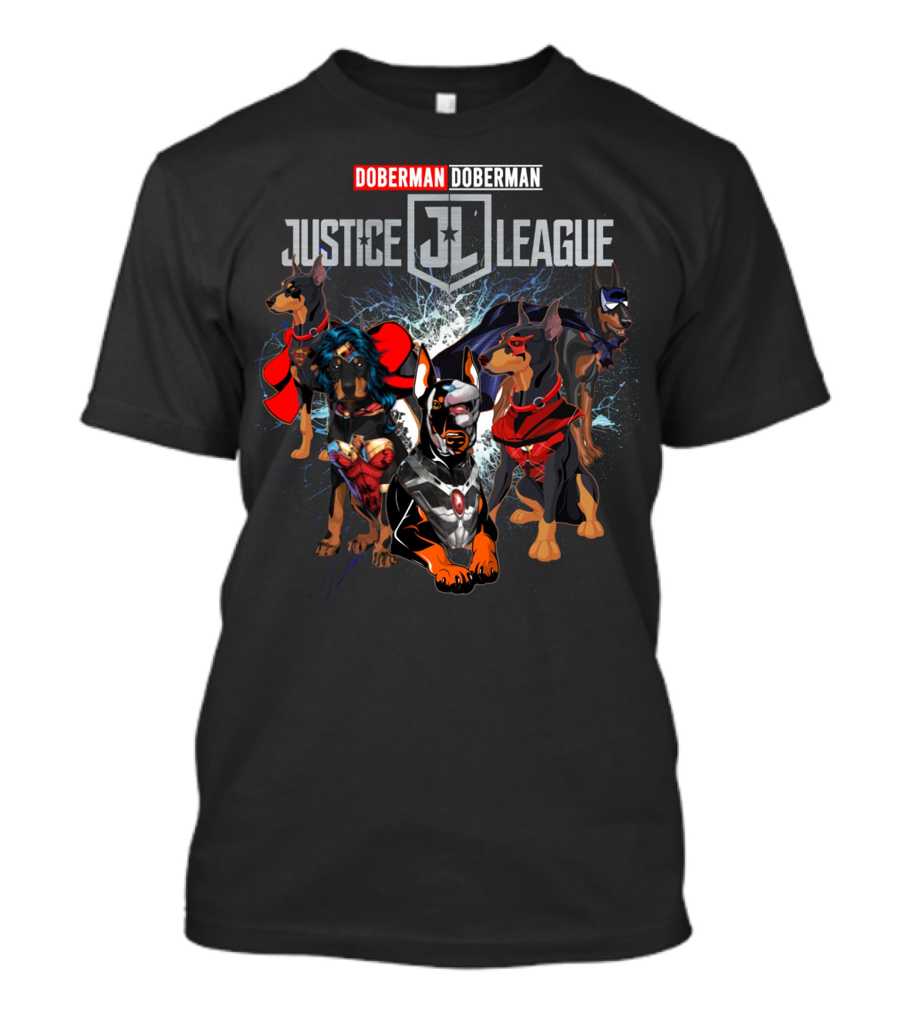 Doberman Justice League JL Doberman 55 T-Shirt