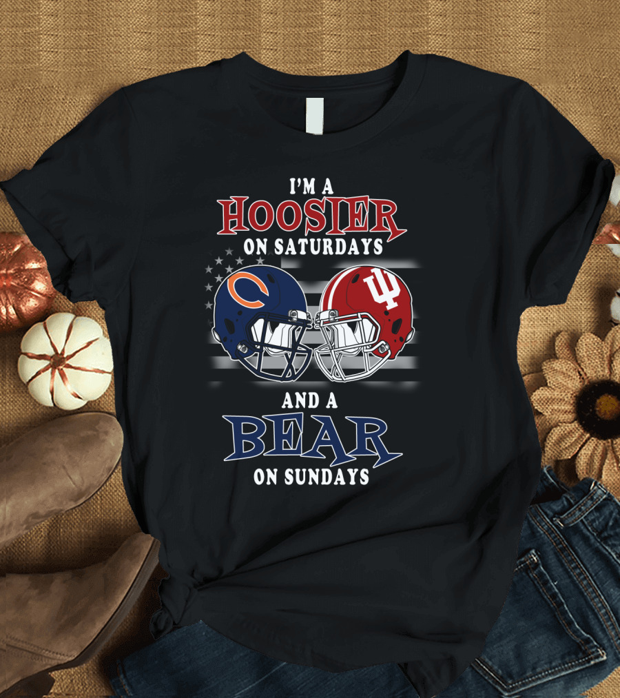 I'm A Hoosier On Saturdays And A Bear On Sundays T-Shirt