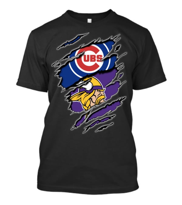 Cubs Vikings Crossover Fan T-Shirt