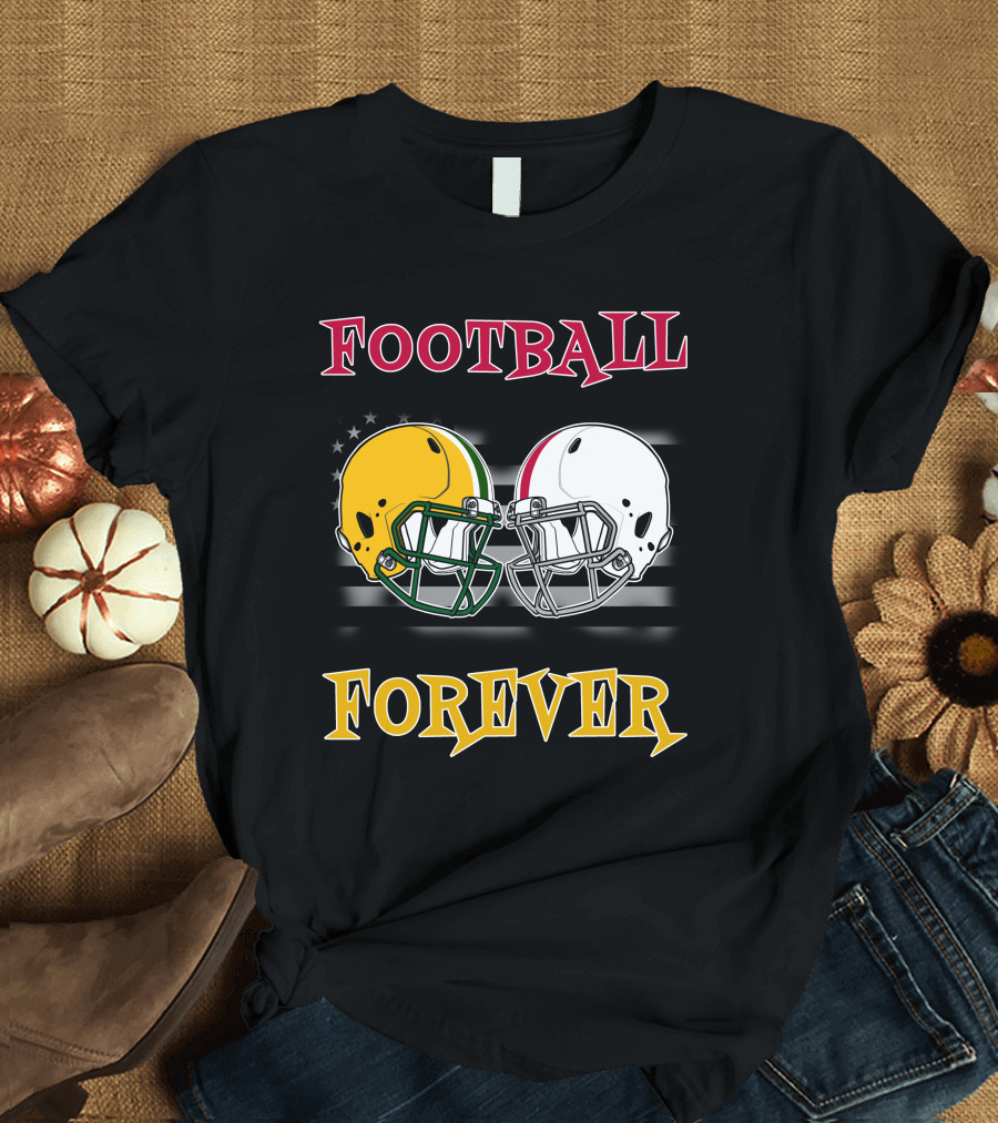 Football Forever Pack Buck Helmets Stars Stripes T-Shirt