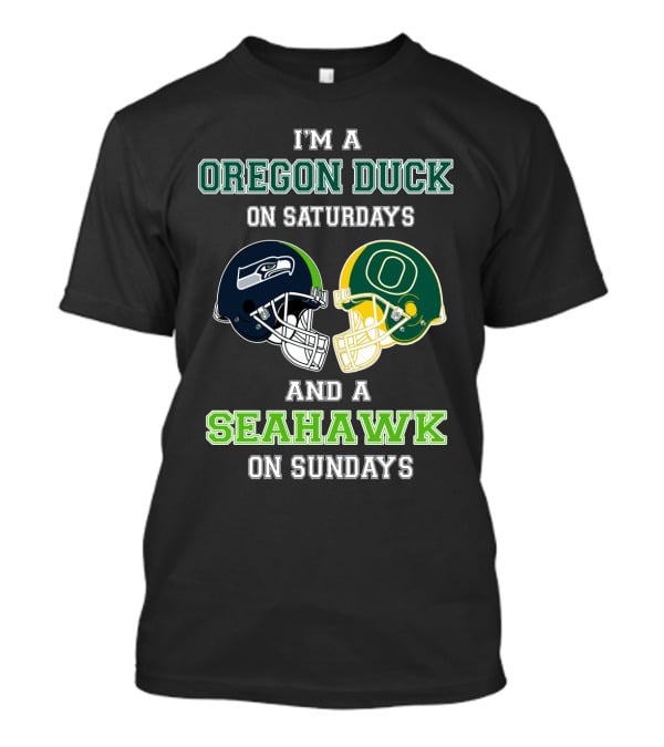 Oregon Ducks Saturdays Seahawks Sundays T-Shirt