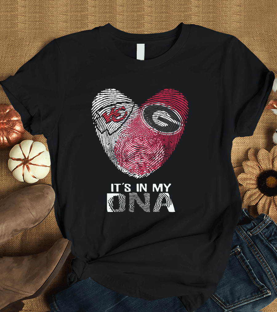 Kansas City Chiefs Georgia Bulldogs It's In My DNA T-Shirt
