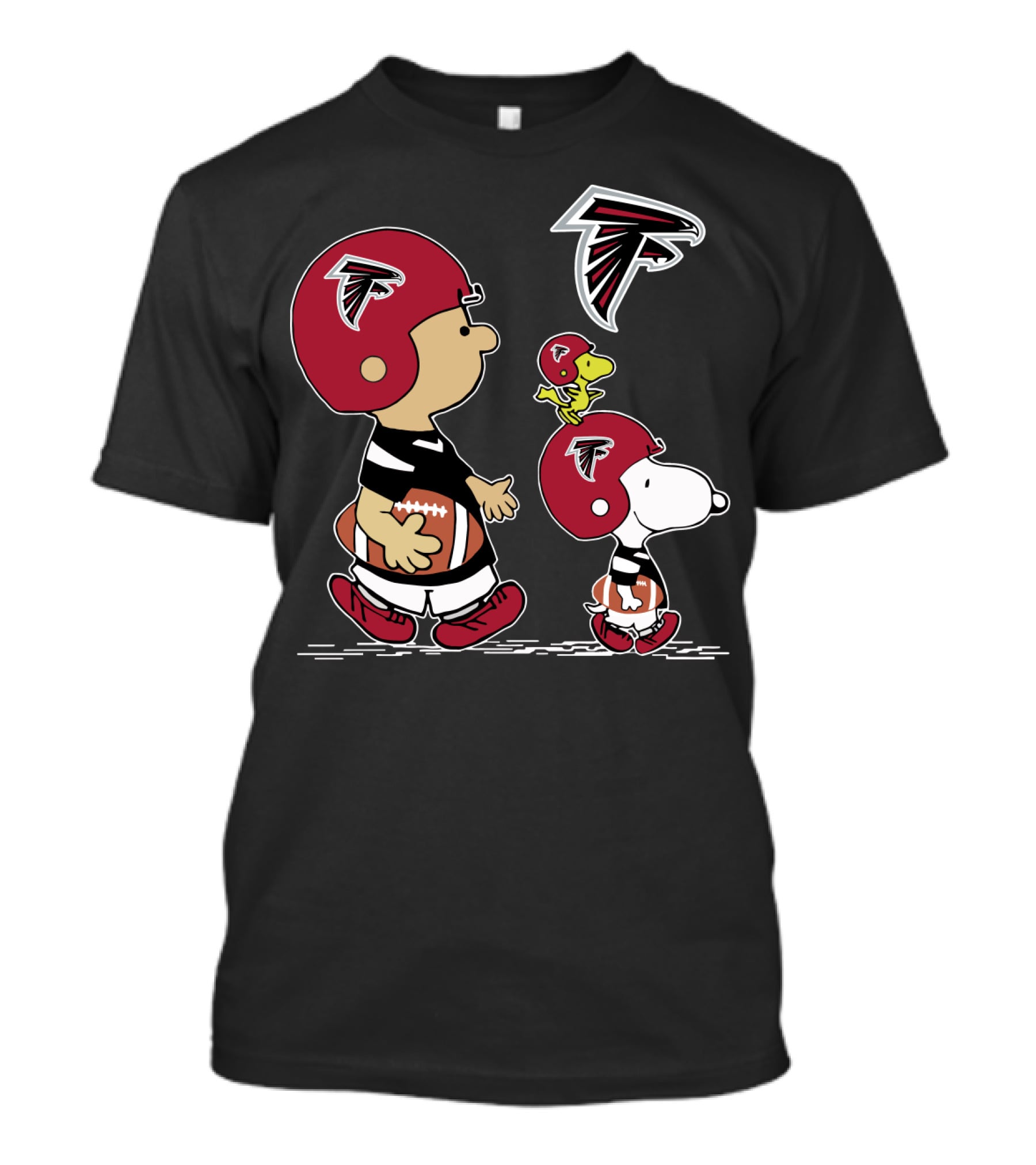 Falcons Snoopy Charlie Woodstock Football Team Gear T-Shirt