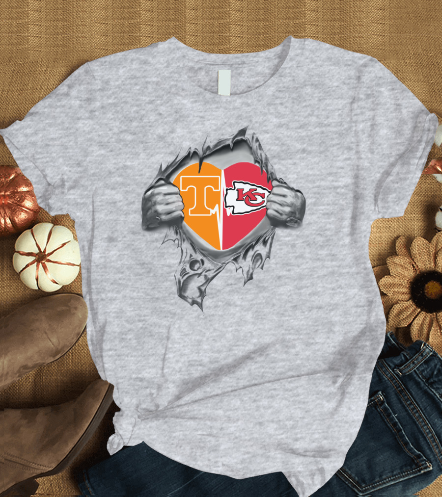 Tennessee Kansas City Heart Chiefs In My Heart T-Shirt