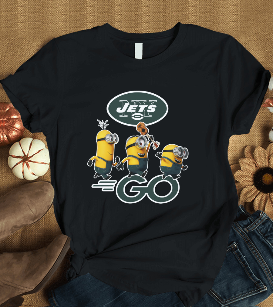 NY Jets Minions Go T-Shirt