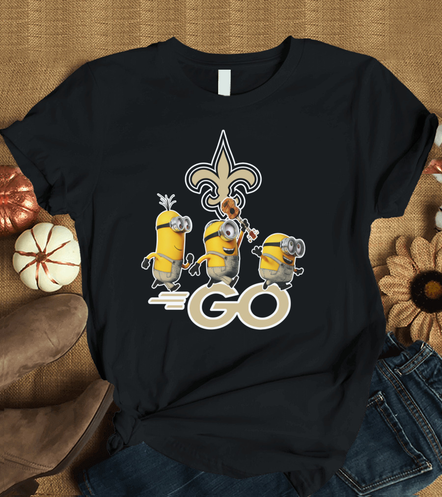 Saints Go Fleur-de-lis Minions T-Shirt