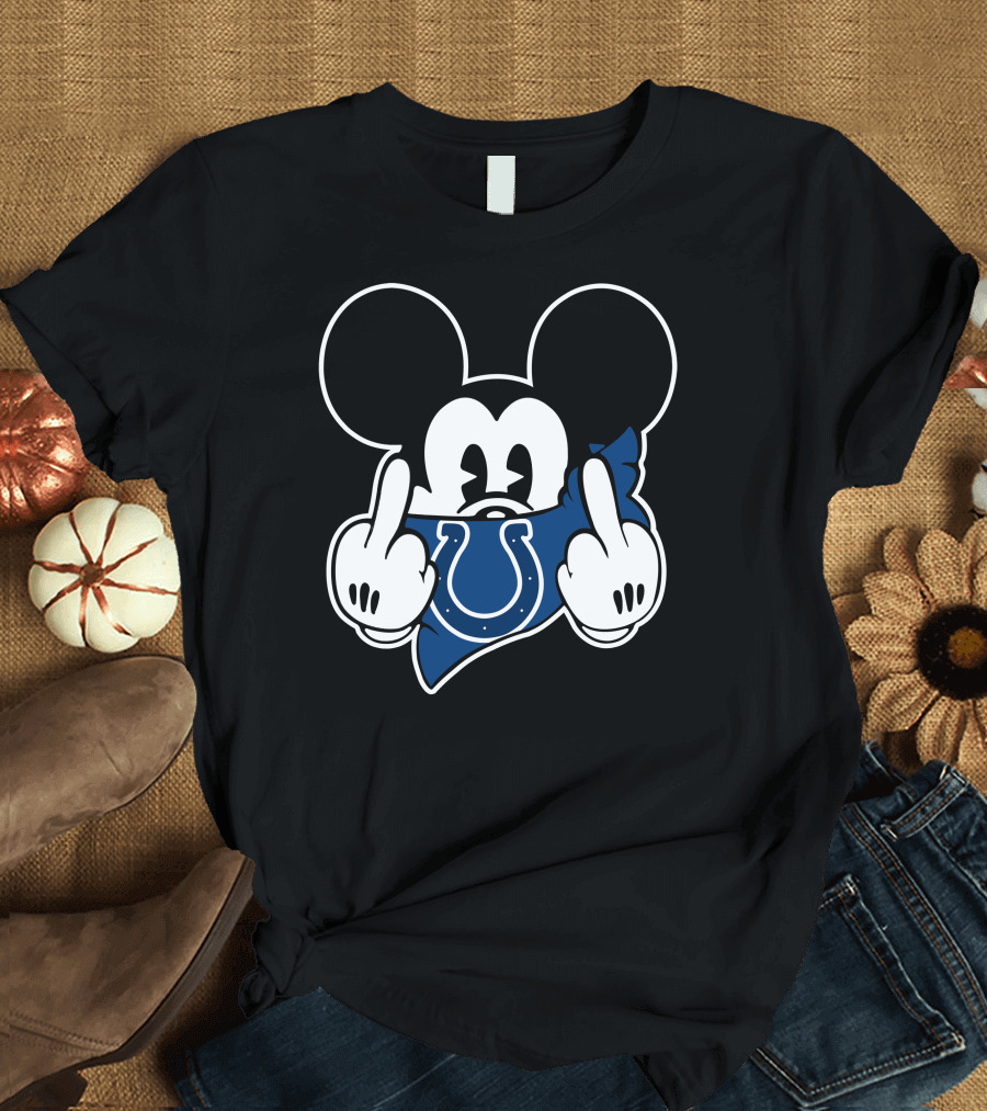 Colts Mickey Mouse Bandana Gesture T-Shirt