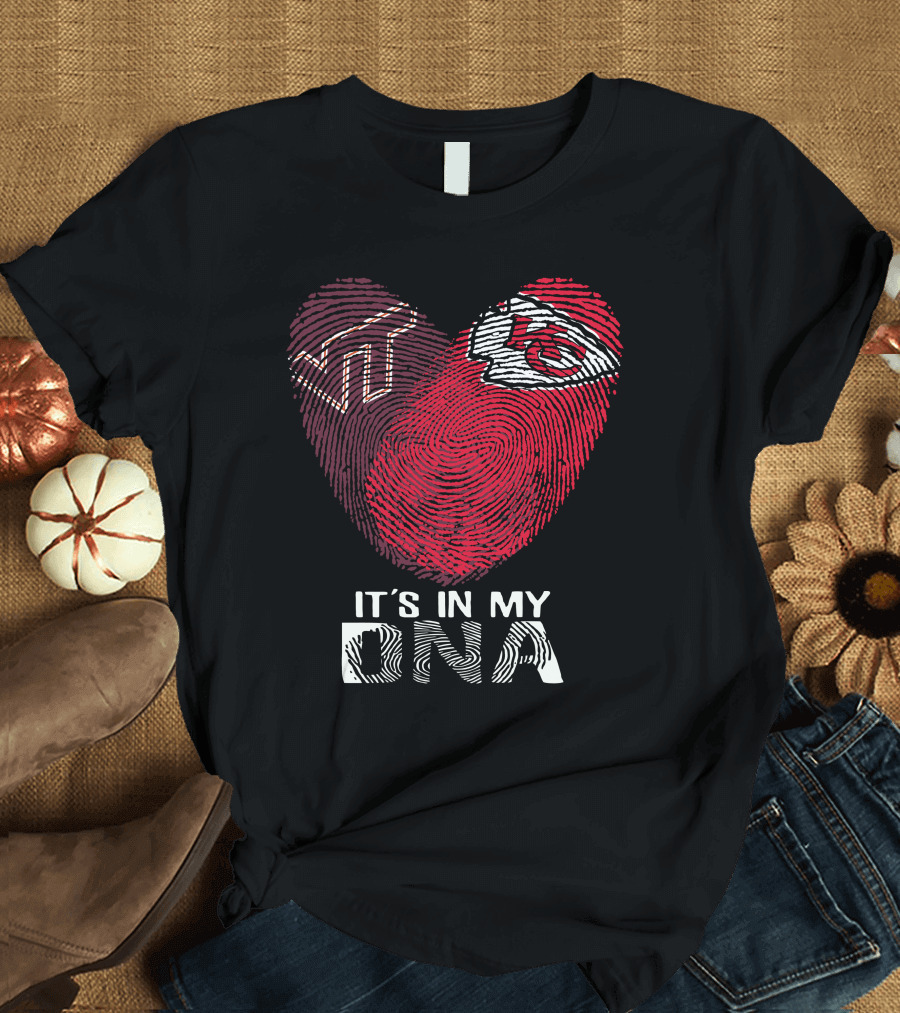 Virginia Tech Hokies Kansas City Chiefs It's In My DNA T-Shirt
