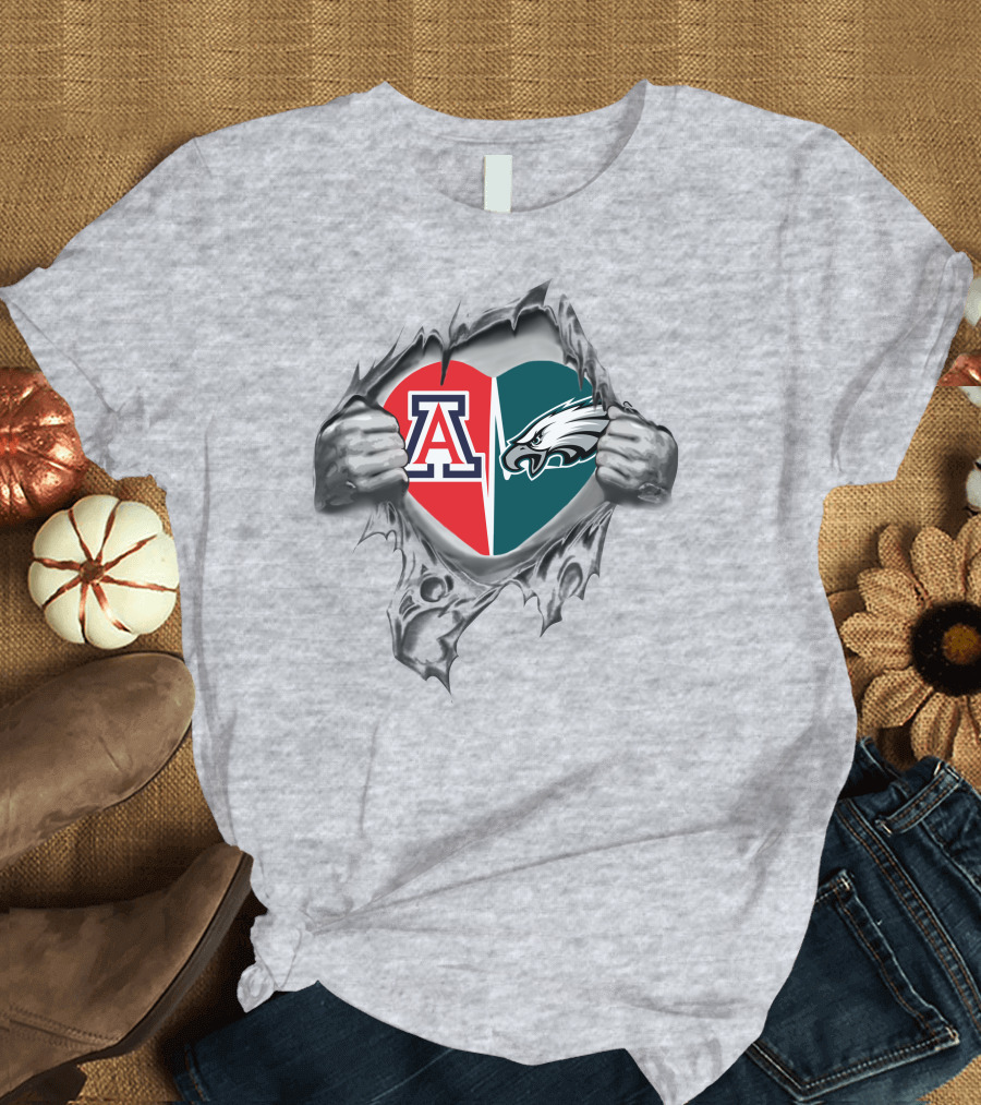 Eagles Arizona Heart University Logo Passion T-Shirt