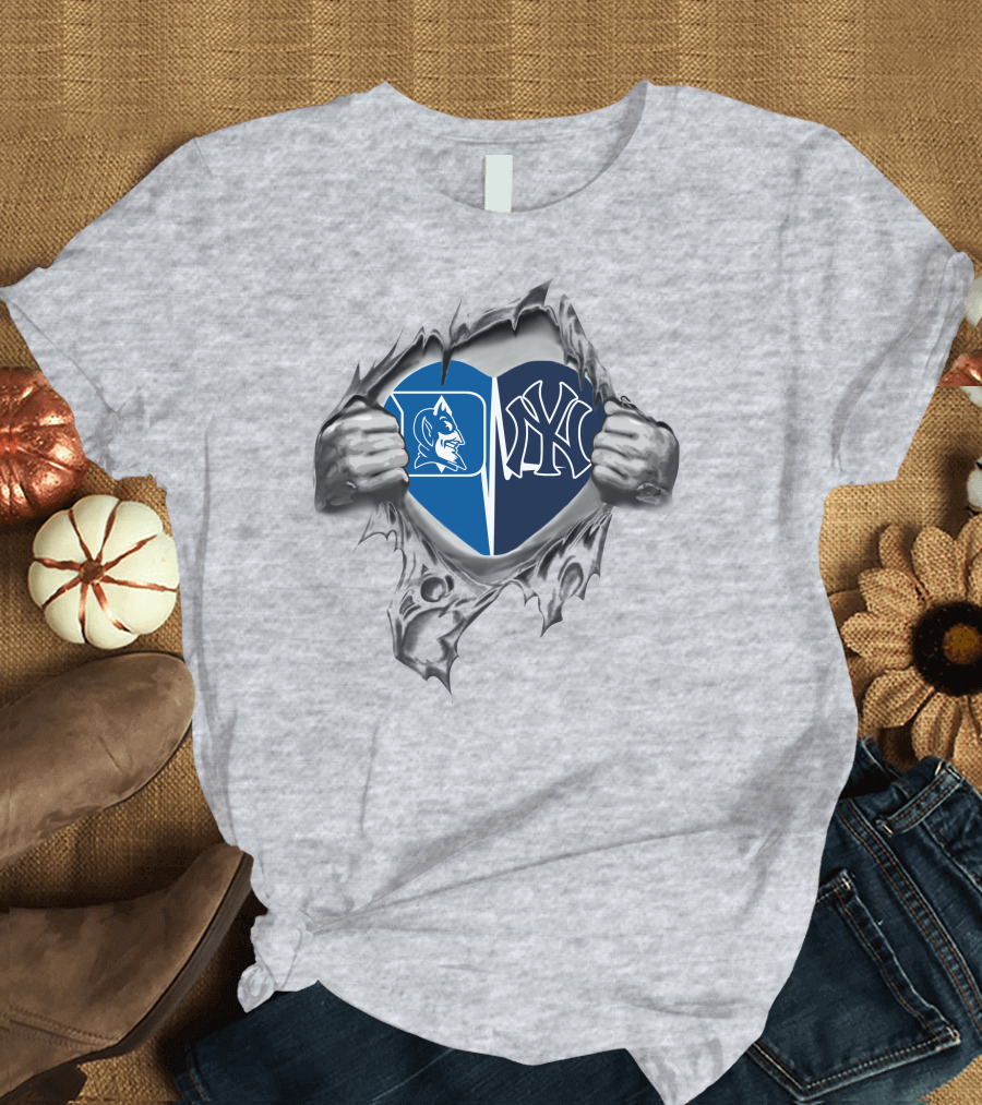 Yankees Duke Heart Fan Pride Split T-Shirt