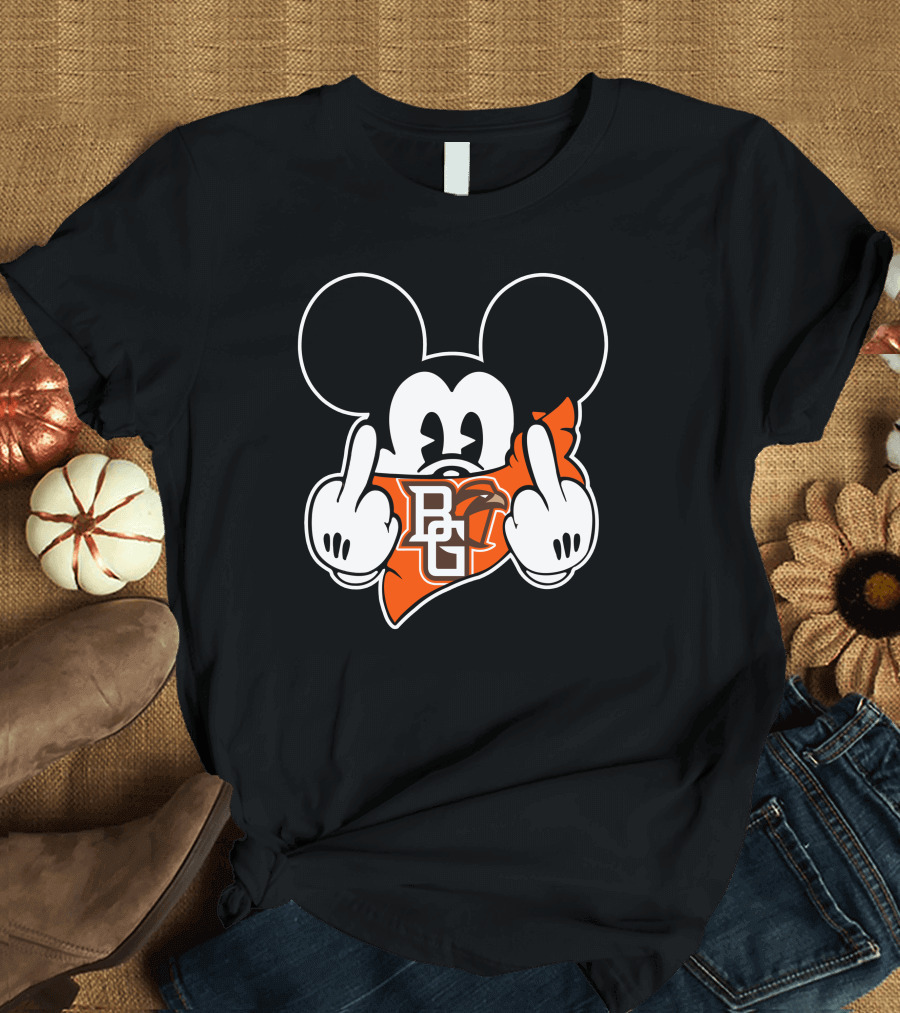 Bowling Green Falcons BG Middle Finger Mickey T-Shirt