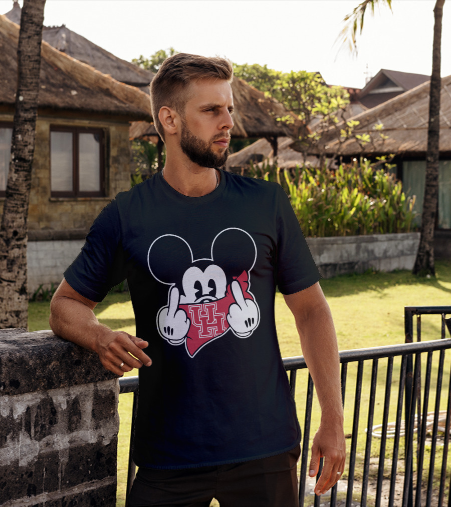 Houston Cougars UH Mickey Mouse T-Shirt