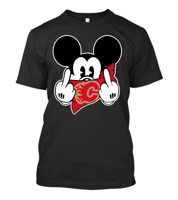 Calgary Flames Mickey Gesture T-Shirt
