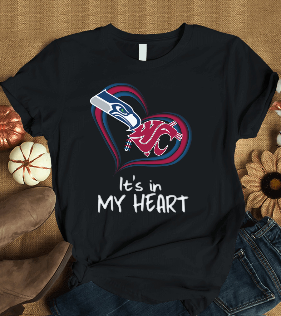 It's in My Heart Seahawks Washington State T-Shirt