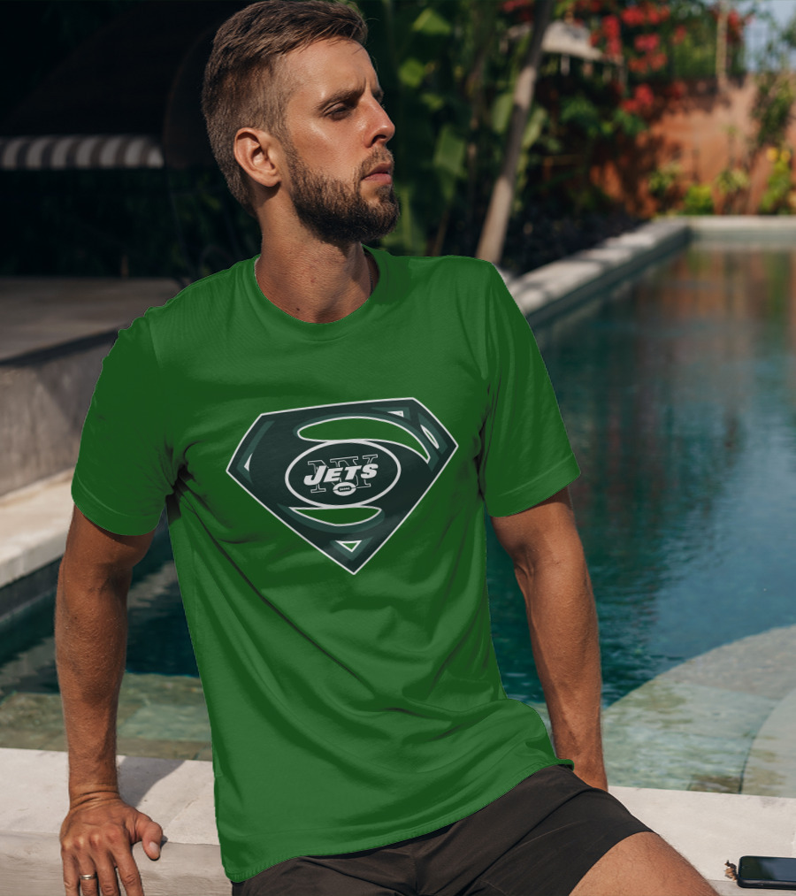 Jets Nfl Super Hero Symbol T-Shirt