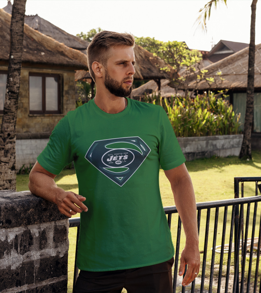 Jets Nfl Super Hero Symbol T-Shirt