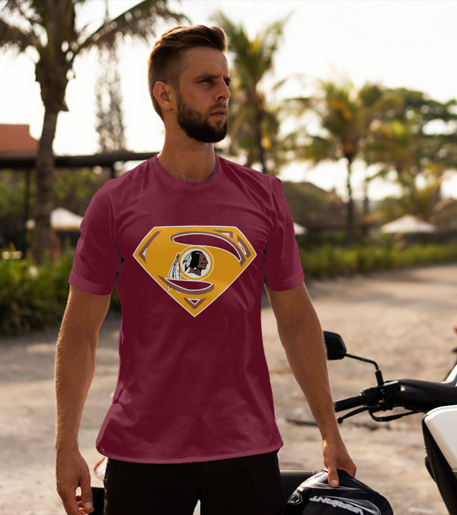 Redskins Superman Logo Mashup T-Shirt