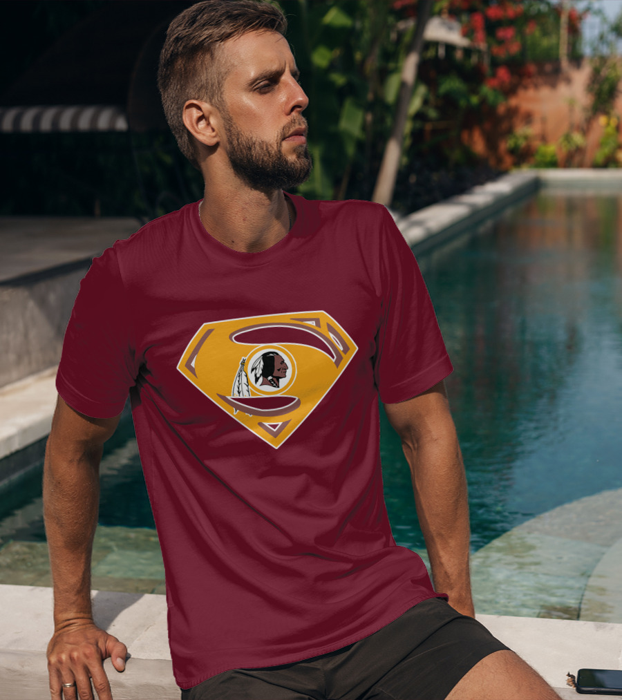 Redskins Superman Logo Mashup T-Shirt