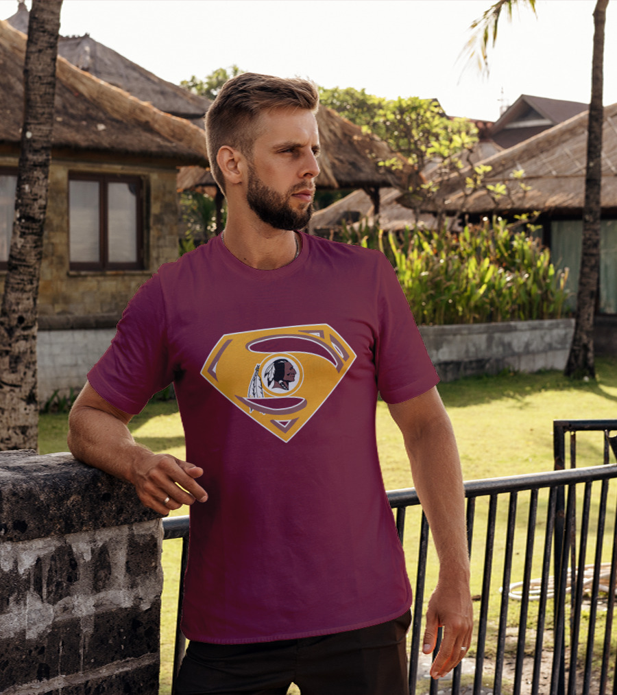 Redskins Superman Logo Mashup T-Shirt