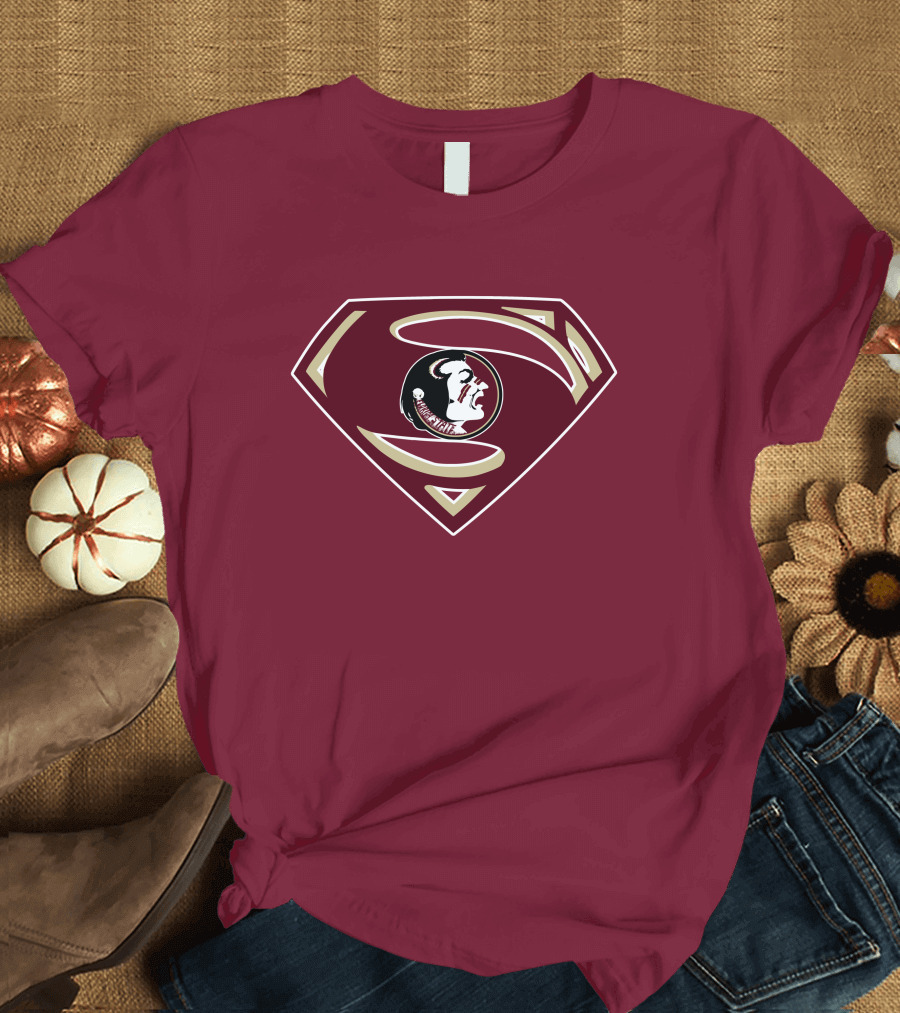 Seminoles Superman Logo Mashup with Florida State T-Shirt
