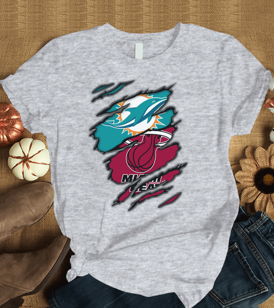 Miami Dolphins Miami Heat T-Shirt