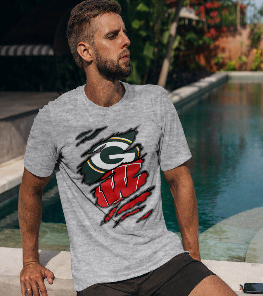 Packers Badgers Green Bay Wisconsin Football Fans T-Shirt
