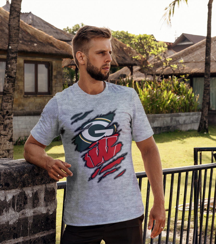 Packers Badgers Green Bay Wisconsin Football Fans T-Shirt
