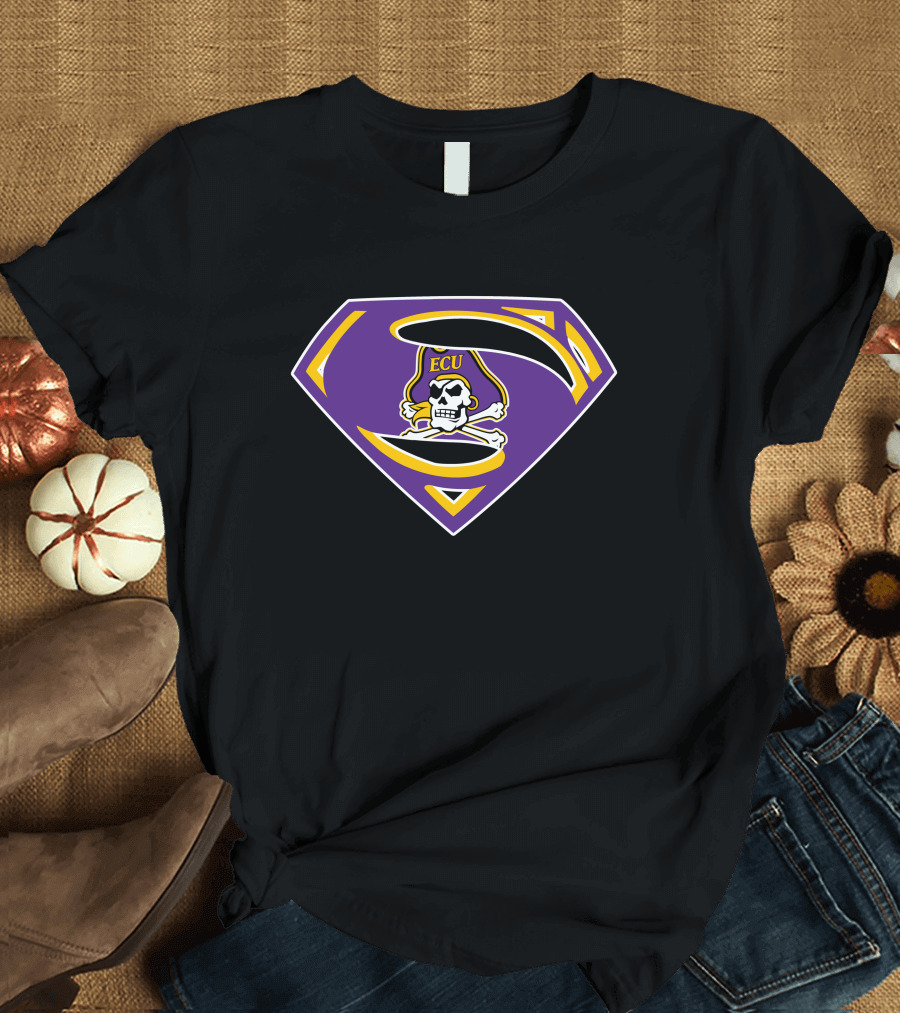 ECU Pirates Superman T-Shirt
