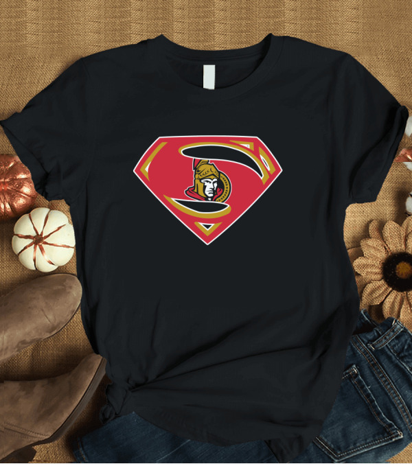 T-Shirt: Superman Ottawa Senators Logo Shield T-Shirt Superman Ottawa Senators Logo Shield T-Shirt