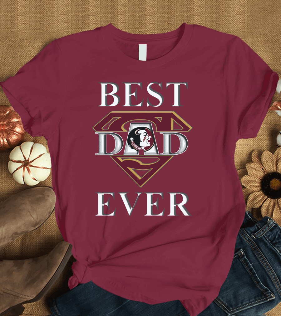 Best Dad Ever Florida State Seminoles Superman T-Shirt