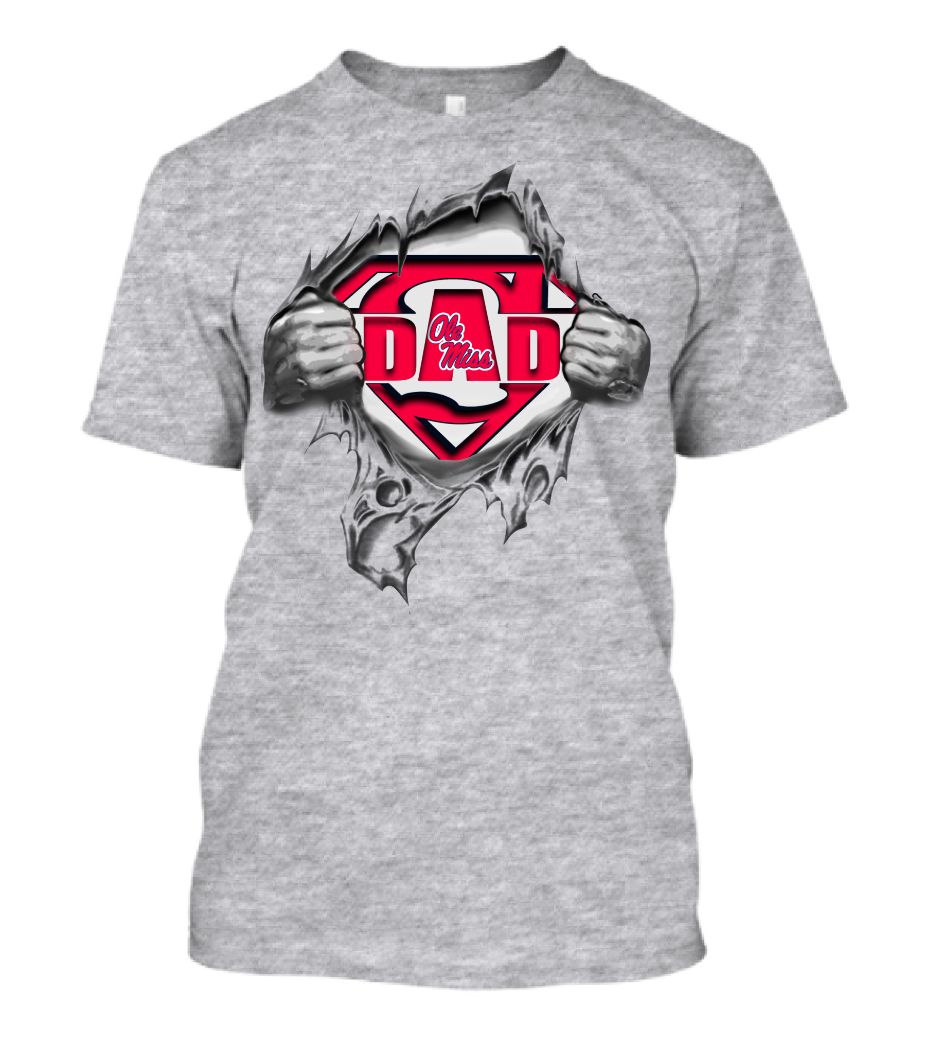 Ole Miss Rebels Dad Superhero T-Shirt