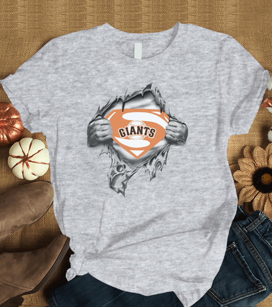 Giants Baseball Superhero T-Shirt