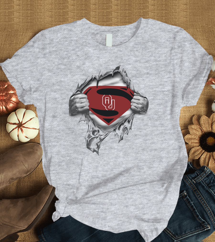 OU Sooners Superman Logo Shirt Conceptual T-Shirt