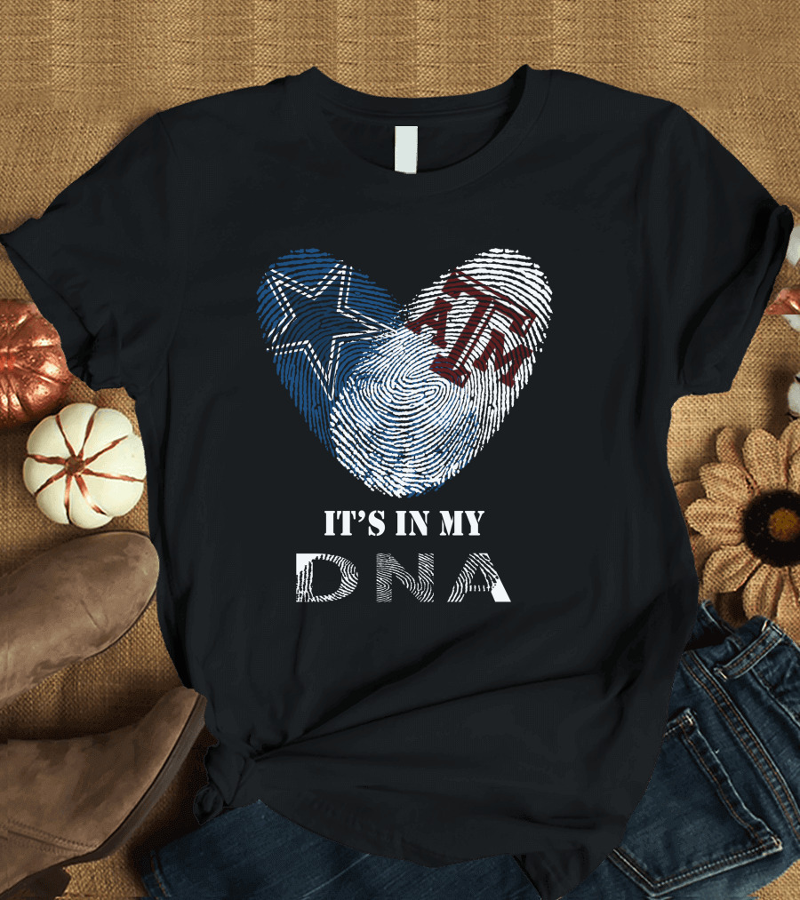 Cowboys Texas A&M Aggies Star Maroon It's In My DNA T-Shirt