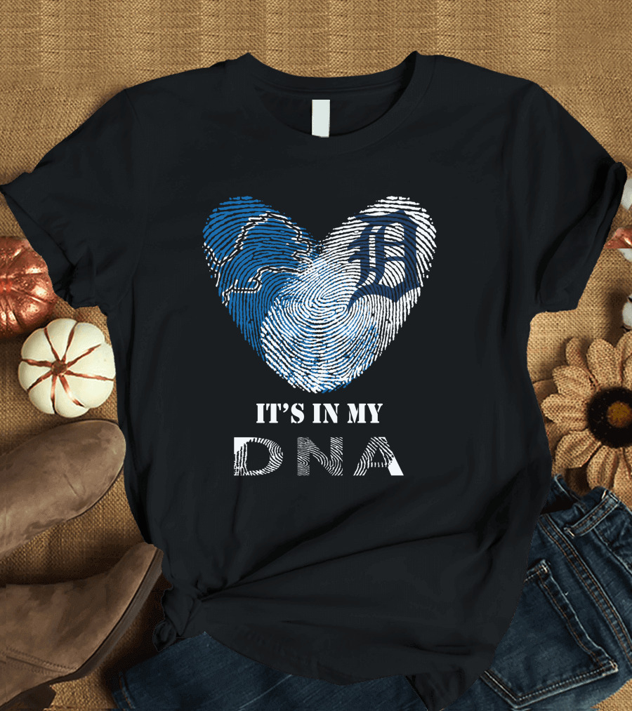 Detroit Tigers Heart It's In My DNA T-Shirt