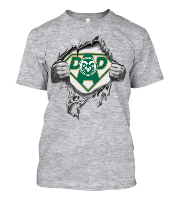 Colorado State Rams Dad Superhero Theme T-Shirt