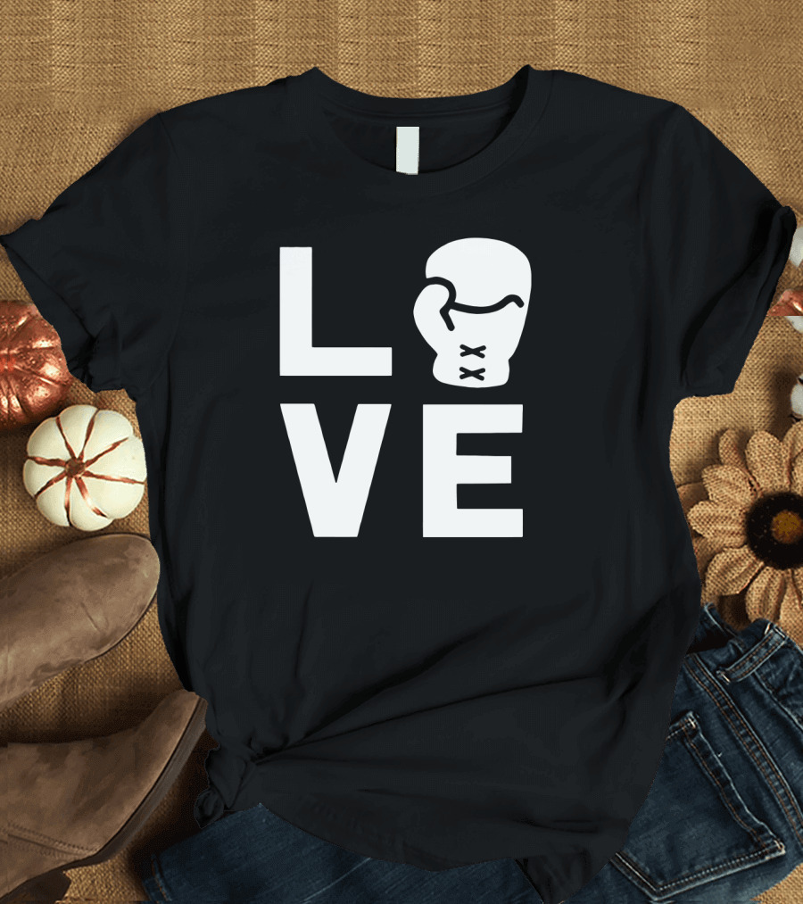 Love Boxing Glove Cool Boxer Iconic Sports T-Shirt