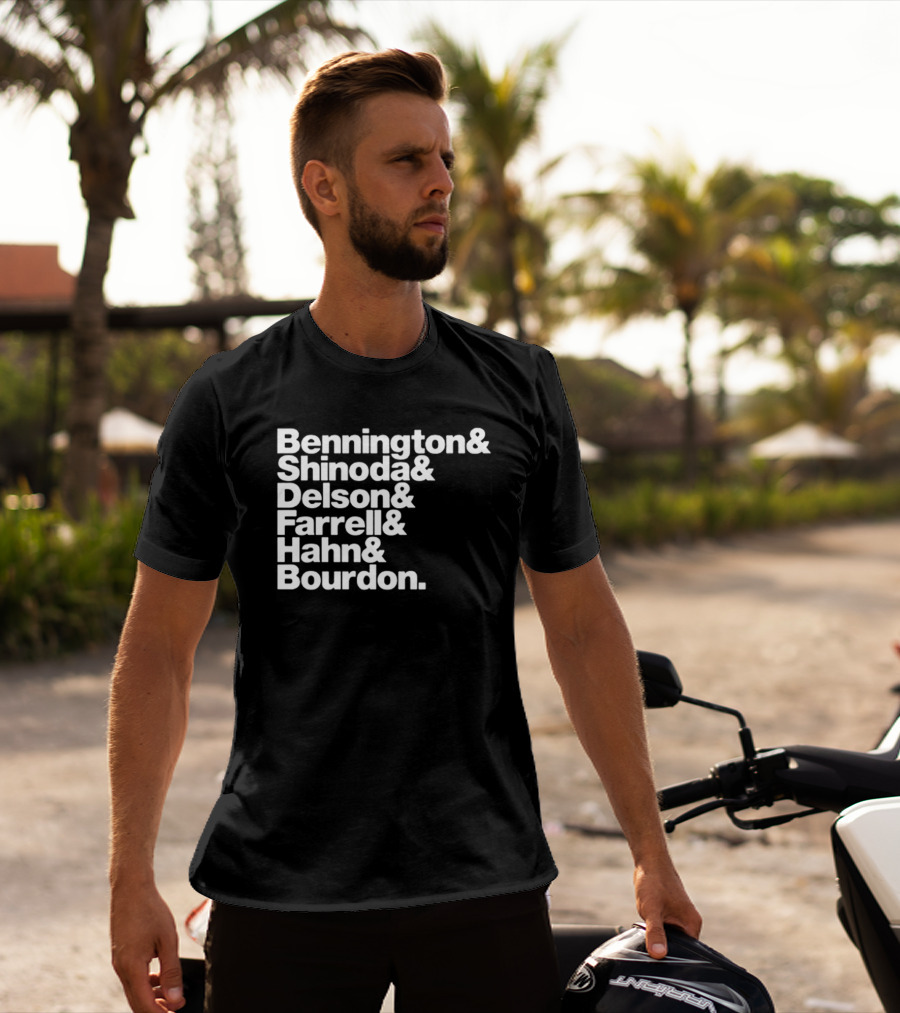 Bennington Shinoda Delson Farrell Hahn Bourdon Rock Band Linkin Park T-Shirt