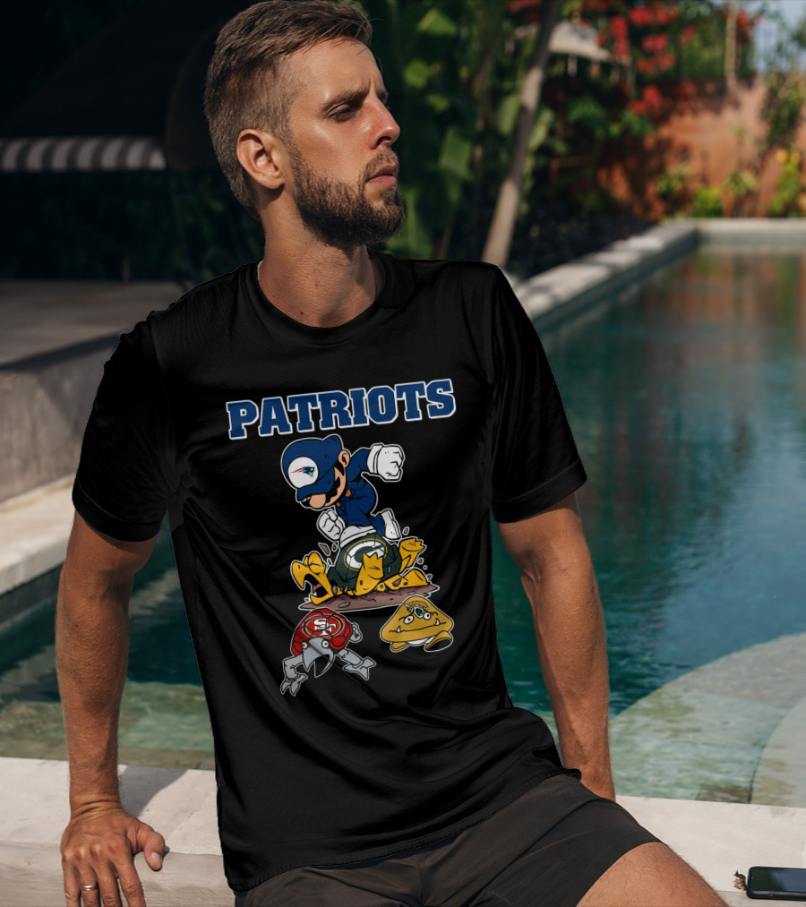 Patriots New England Cartoon Character Rivalry Victory T-Shirt