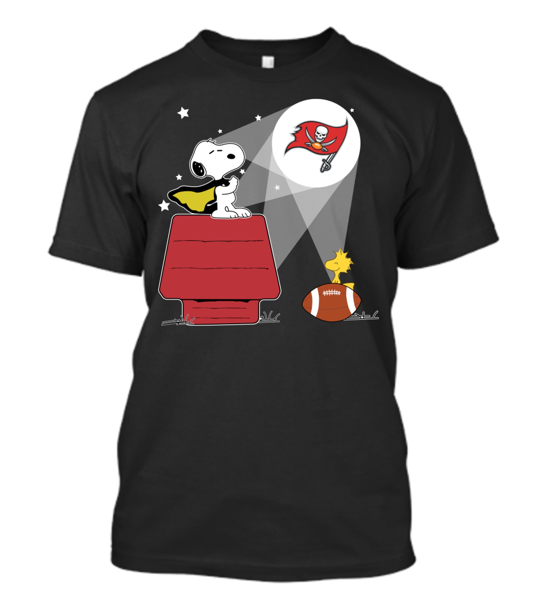 Tampa Bay Buccaneers Snoopy And Woodstock Football Adventure T-Shirt
