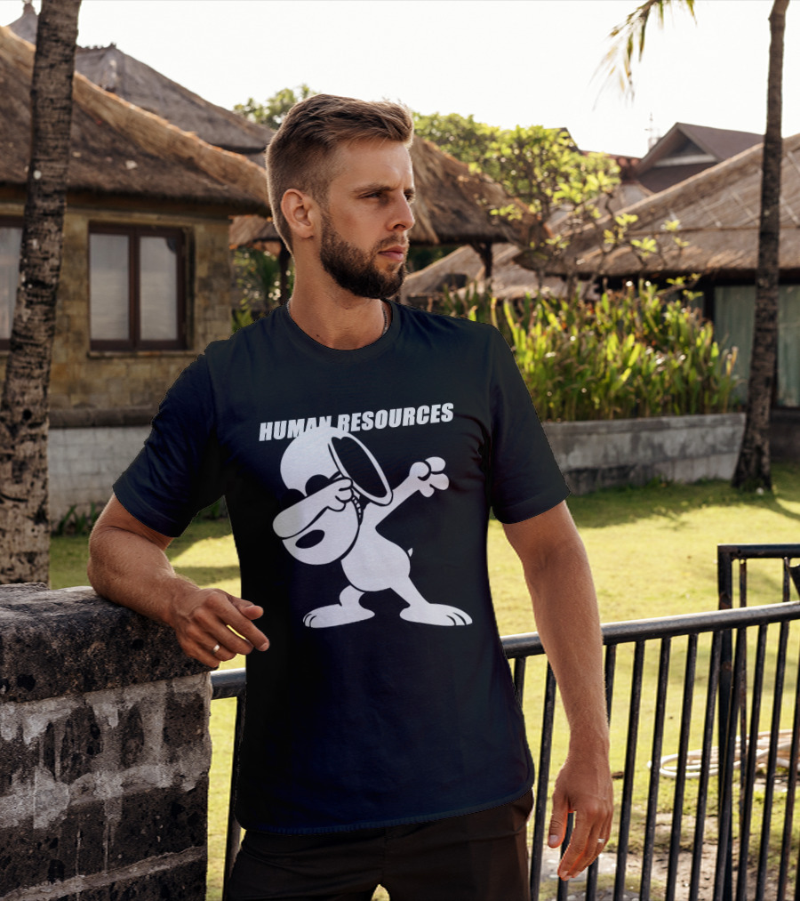 Snoopy Dabbing Human Resources T-Shirt