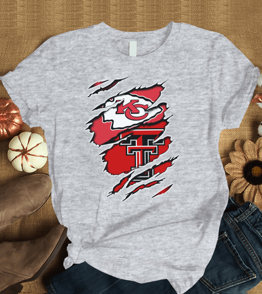Kansas City Chiefs Texas Tech University Red Raiders Chiefs Texas T-Shirt