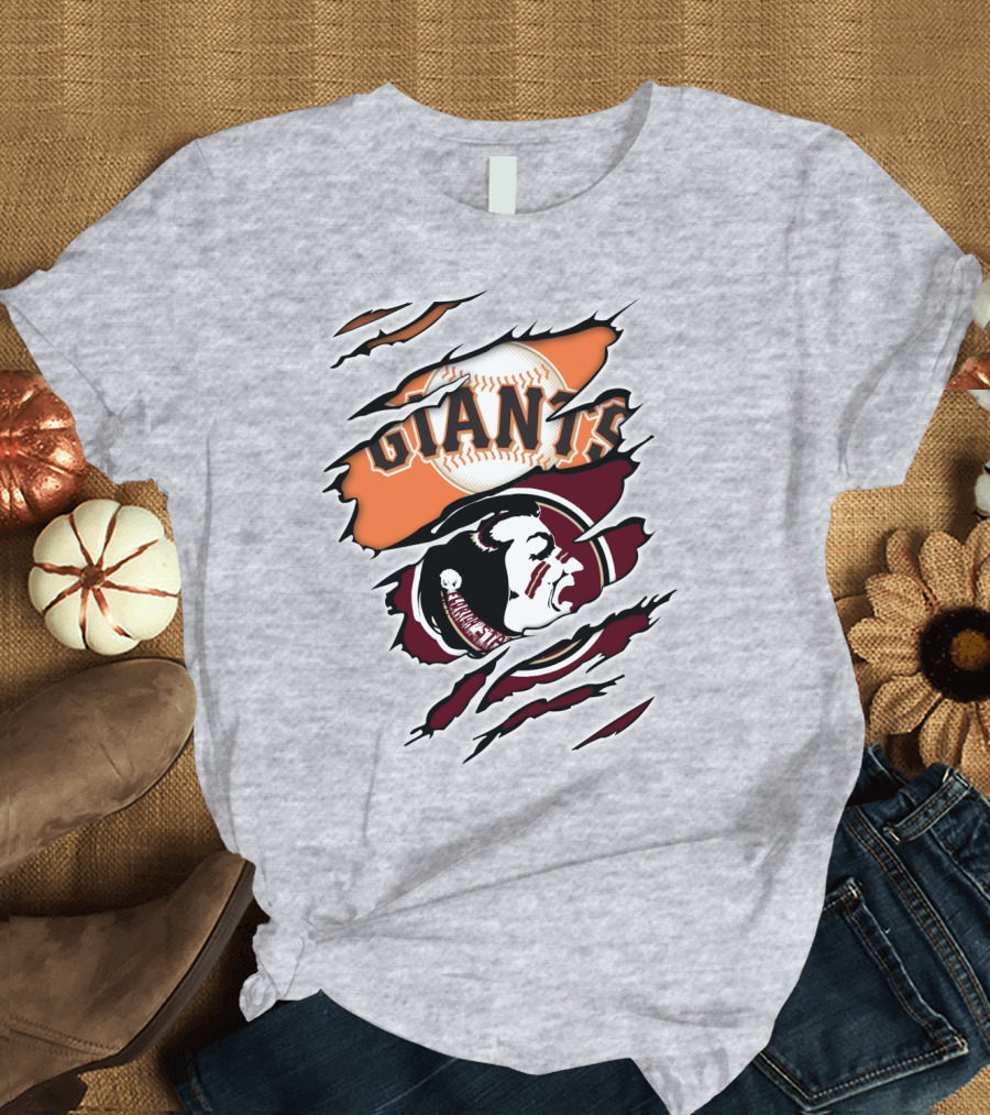 Giants Seminoles Baseball Native American Image Iconic T-Shirt