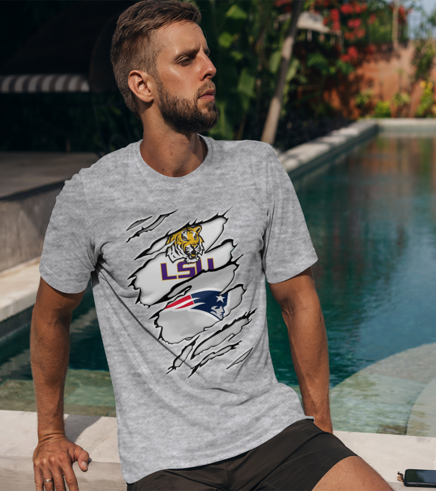 LSU Tigers Patriots Scratch Claw Marks T-Shirt