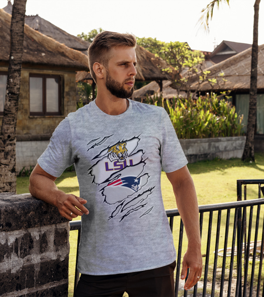 LSU Tigers Patriots Scratch Claw Marks T-Shirt