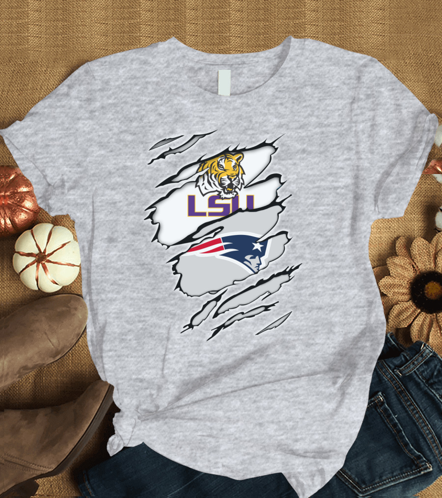 LSU Tigers Patriots Scratch Claw Marks T-Shirt
