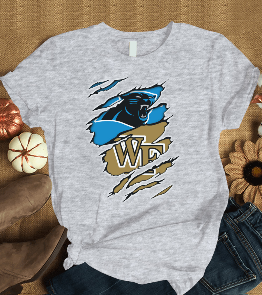 Carolina Panthers Wake Forest WF Scratch T-Shirt